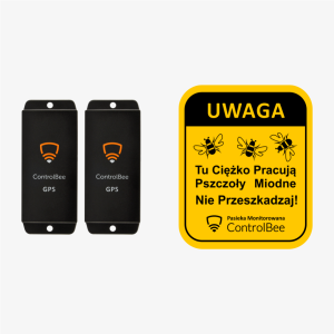 2 x Czujnik z GPS do Ula z kartą SIM + GRATIS Tabliczka na pasiekę.